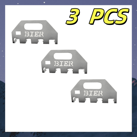 Mjers The Quad Opener & Carrier - Stainless Steel Bottle Opener & Holder with 4 Bottle, Portable Metal Handle Bottle Openers