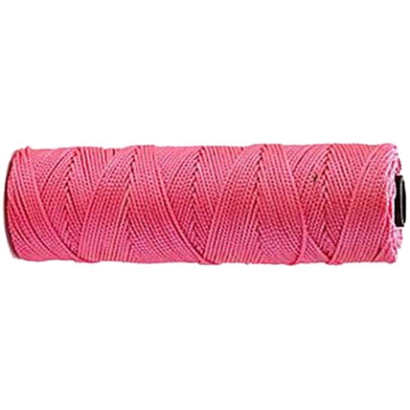 Mjj BL506 8 oz, No.18 x 500 ft. Nylon Braided Twine, Glow Lime
