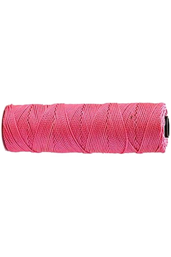 BL506 8 oz, No.18 x 500 ft. Nylon Braided Twine, Glow Lime