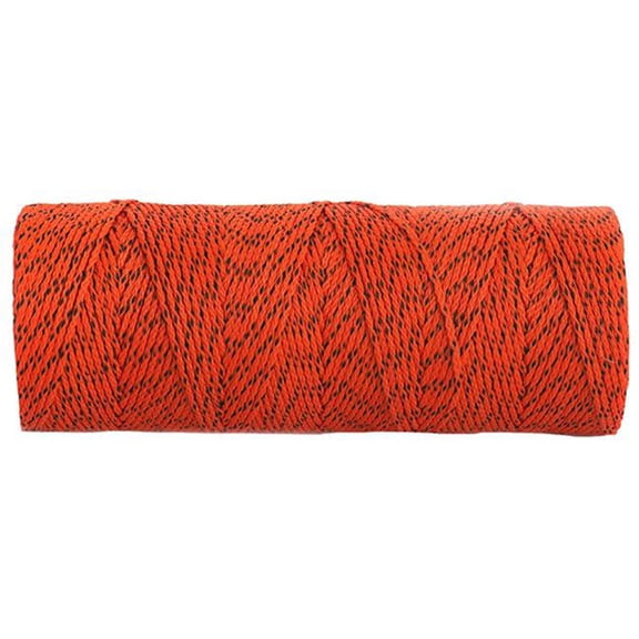 Mjj Brands BON505 No. 18 x 500 ft. Braided Nylon, Black & Orange - 8 oz