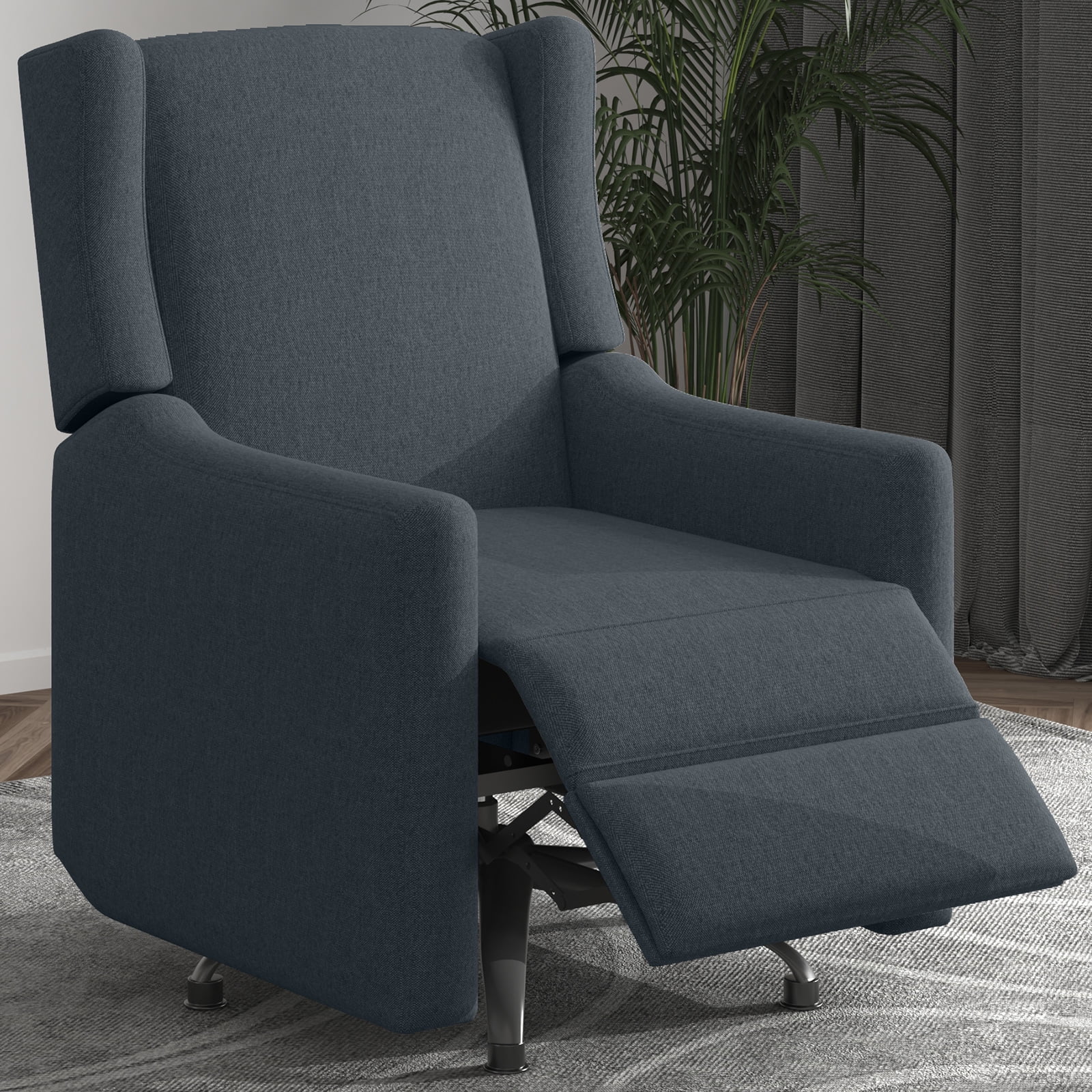 Mjkone 360° Swivel Rocking Chair,Upholstered Glider Chair , Modern