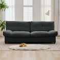 thumbnail image 1 of Mjkone 80" Modular Cloud Loveseat Sofa,Cloud Couches for Living Room,3 Seater Deep Couch Comfy Cloud Sofa,Dark Grey, 1 of 6