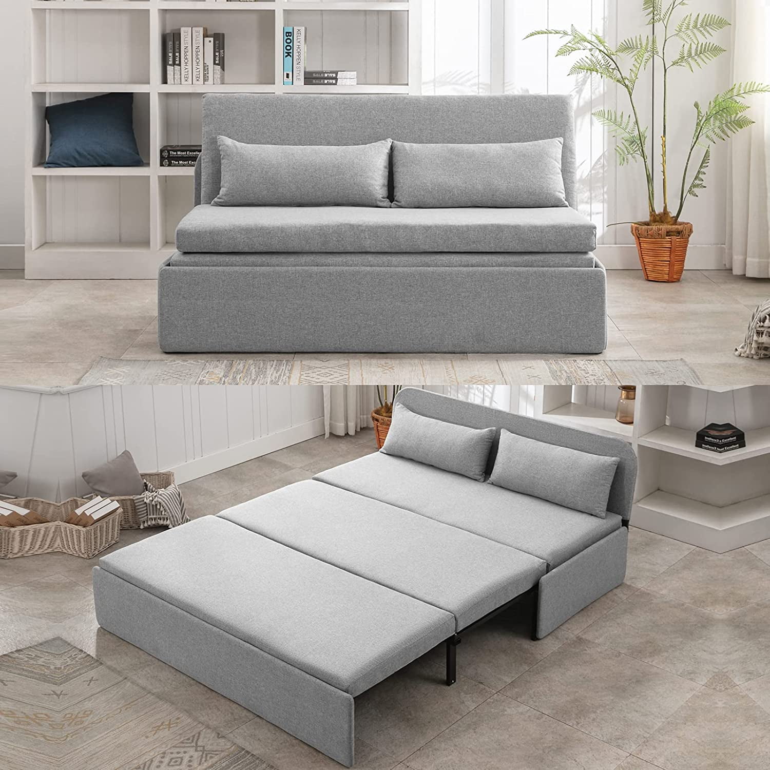 Mjkone Twin Size Convertible Sofa Bed