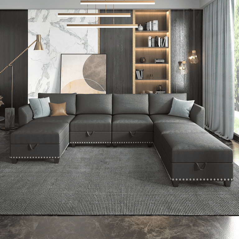 Oversized sectional 2024 sleeper sofa