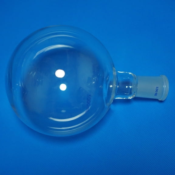 Mjzxynop 500 ml 1000ml - 20 Litre lab Glass Round Bottom Flask Boiling Flask (1000 ml)