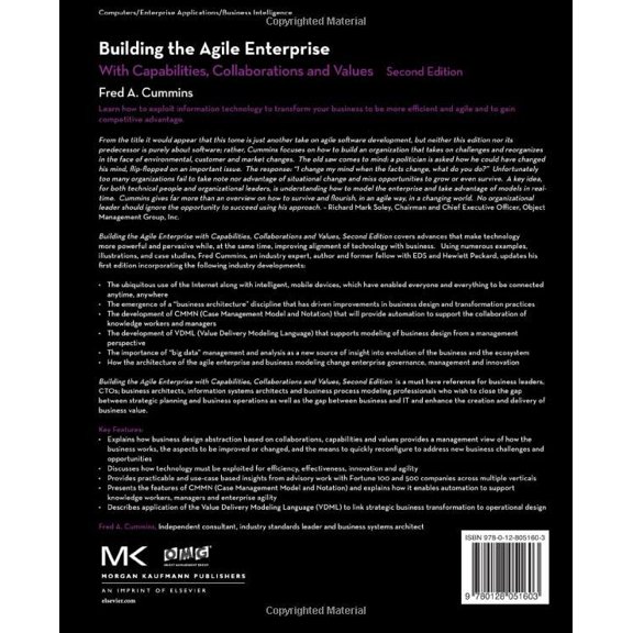 Pre-Owned Building the Agile Enterprise: With Capabilities, Collaborations and Values (The MK/OMG Press) [Paperback] Cummins, Fred A.