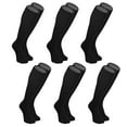 thumbnail image 1 of Mk Socks All Sport Knee High Baseball Football Tube Socks, Black (6 Pair Pack) (S), 1 of 2