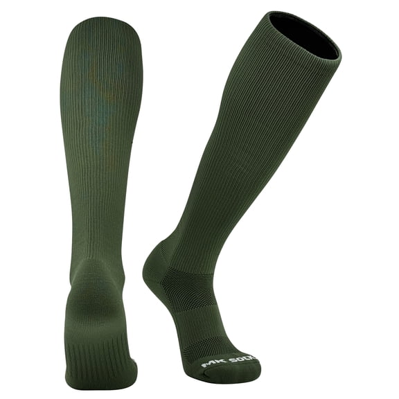 Mk Socks Elite Competitor Knee-High Long Sports Socks - Military Green (S)
