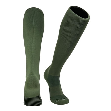 Mk Socks Elite Legend Knee-High Long Sports Socks (XL, Olive Green)