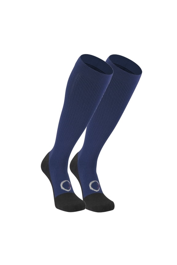 Long Compression Sports Socks - Navy Blue (L)