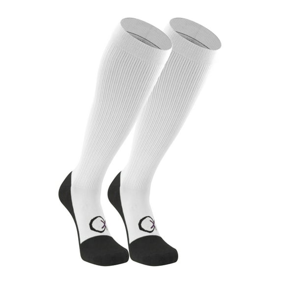 Mk Socks Long Compression Sports Socks - White (XL)