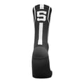 thumbnail image 1 of Mk Socks Player ID Jersey Number SINGLE Crew Sock - Black, White, 1 of 1