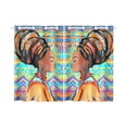 thumbnail image 1 of Mkhert African Woman Blackout Window Curtain Kitchen Curtain 26X39 Inch, 2 Panels, 1 of 3