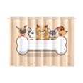 thumbnail image 1 of Mkhert Dogs Bone Blackout Window Curtain Kitchen Curtain 26X39 Inch, 2 Panels, 1 of 3