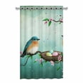 thumbnail image 1 of Mkhert Easter Blue Birds And Eggs In Nest Blackout Window Curtain Drapes Bedroom Living Room Kitchen Curtains 52X84 Inch, 1 of 2