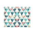 thumbnail image 1 of Mkhert Geometry Blackout Window Curtain Kitchen Curtain 26X39 Inch, 2 Panels, 1 of 3