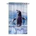 thumbnail image 1 of Mkhert Penguin On The Ice Blackout Window Curtain Drapes Bedroom Living Room Kitchen Curtains 52X84 Inch, 1 of 2