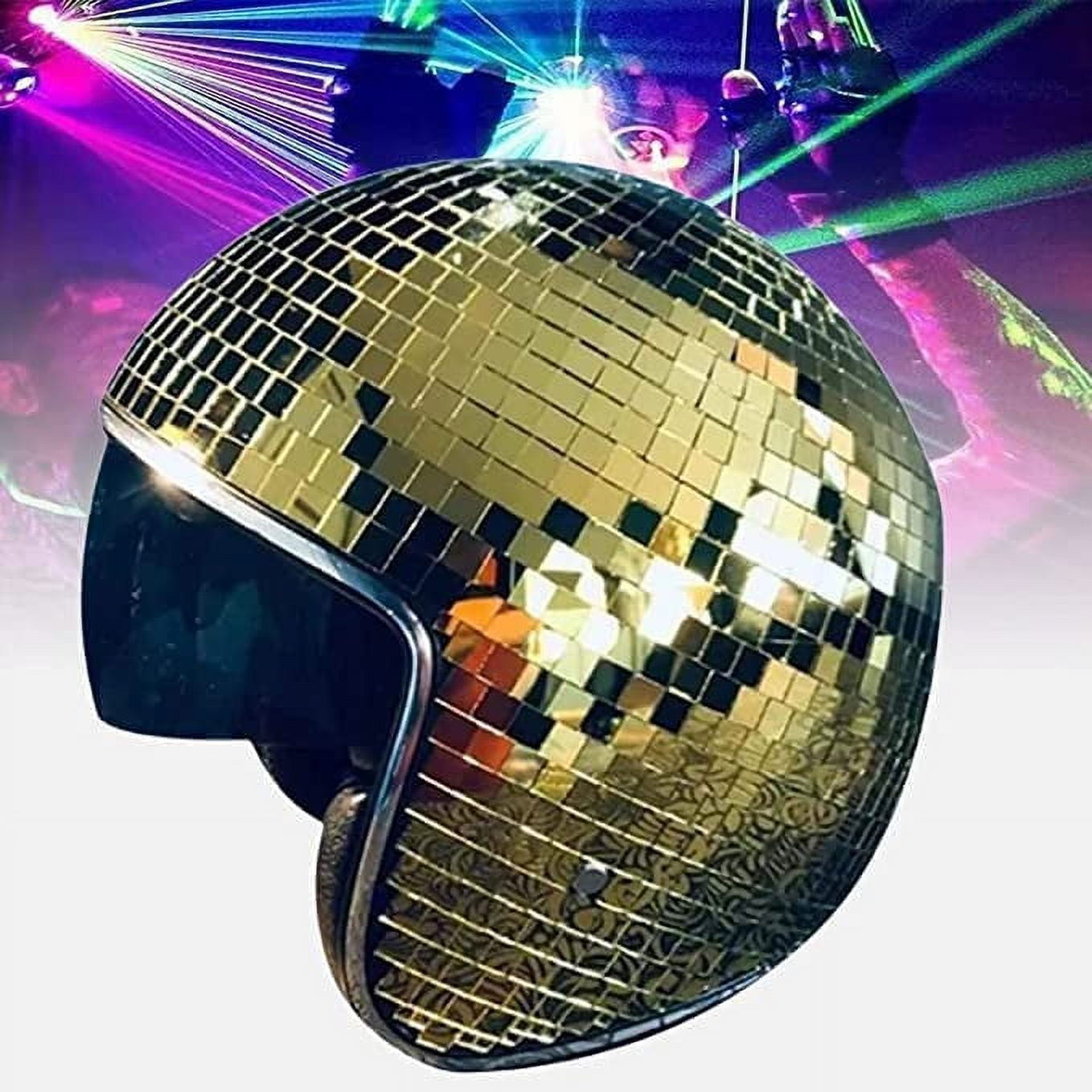 Disco Ball Festival Visière Disco Ball Hat avec visière rétractable Classic  Disco Mirror Glitter Cap Party Clothing Accessoire