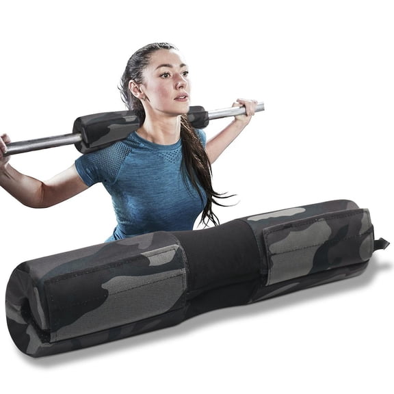 Mkk Barbell Pad, Barbell Squat Pad,barbell Neck Protector Olympic Bar Pad Side Hook, And Loop Fixed Design Foam Rubber Support Pad For Neck Shoulder A