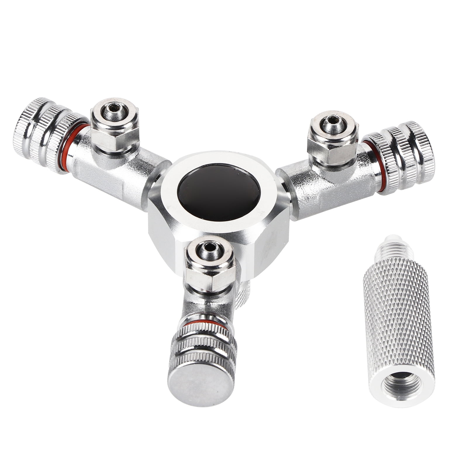 Mkoaceer Aquarium Co2 Splitter Stainless Steel Aquarium,Co2 Distributor Carbon Dioxide Splitter