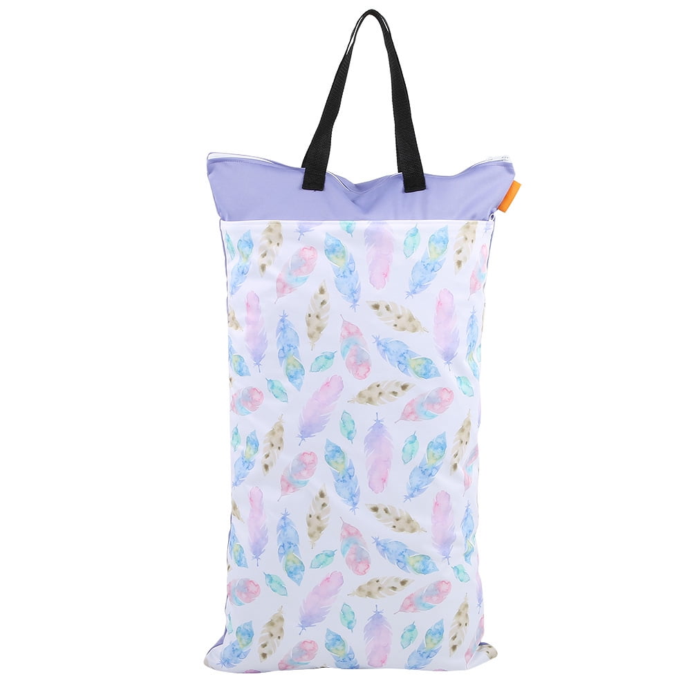Mkoaceer Large Hanging Travel Laundry Bag,Wet Dry Cloth Diaper Bag