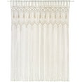 Mkono Macrame Curtain Large Boho Woven Wall Hanging Handmade for Window