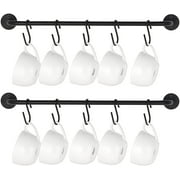 Mkono Metal 10 Cup Mug Storage Rack, Black, 2 Count