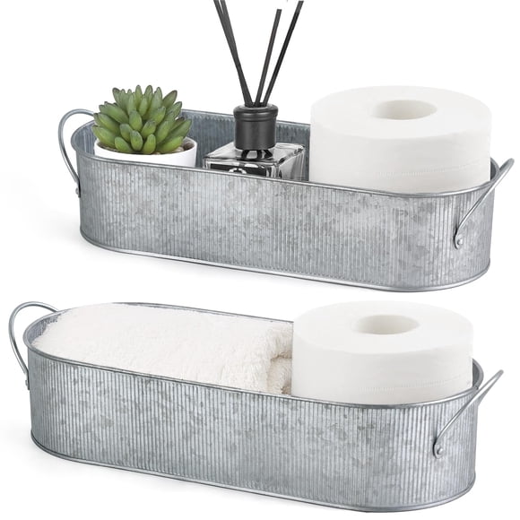 Galvanized Bathroom Decor