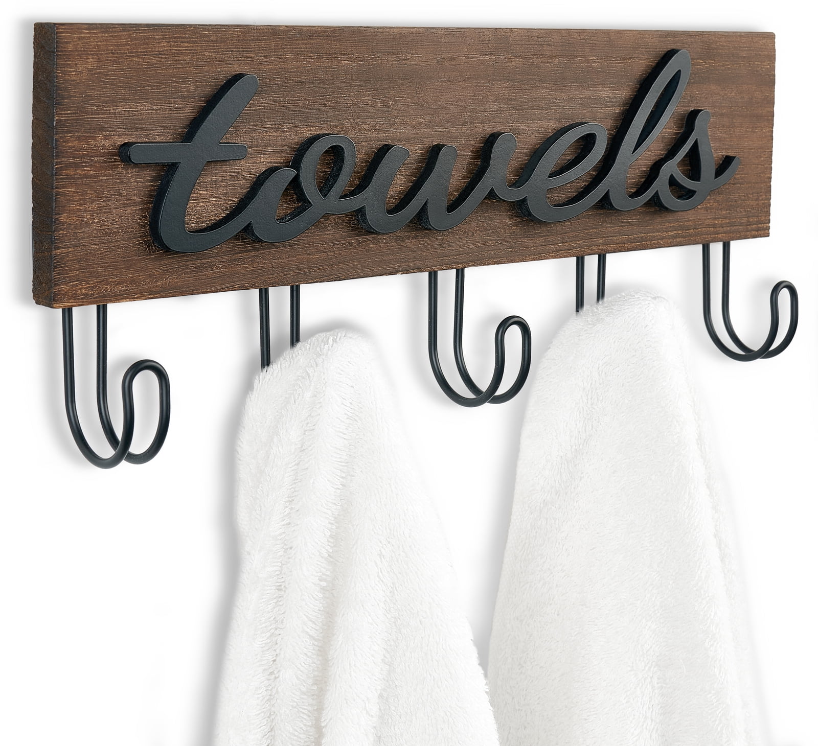 Mkono Wall Towel Holder Bathroom Decor to Hang Bathrobe Robe Coat