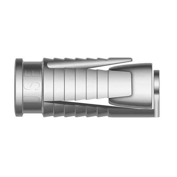 Forway Double Lag Shield, 9/16" Dia, 1-1/2" L, Alloy Steel Plain, 100 PK