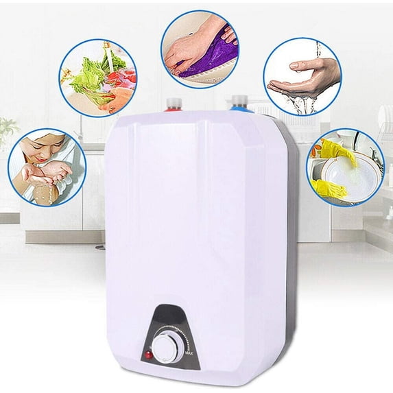 Mkyiongou 1500W 110V Heater Electric Water Heater Sink Washing Kitchen Bathroom 55℃-70℃