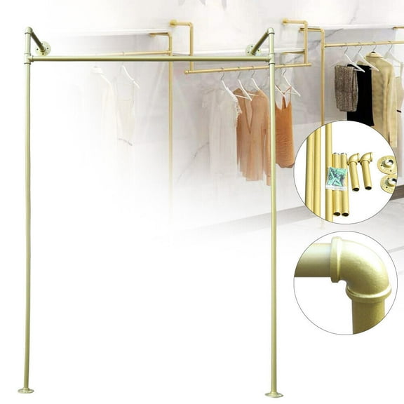 Mkyiongou Dress Rack Wedding Dress Hanger Modern Wall Mounted Clothes Storage Display Rack