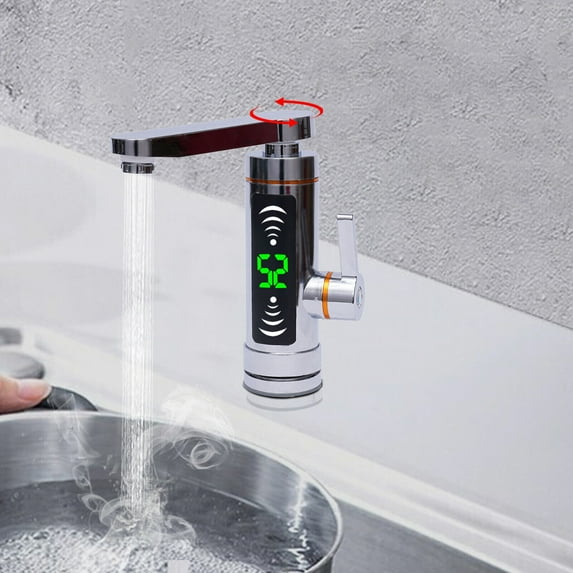 Mkyiongou Electric Instant Hot Water Heater Tap Faucet Digital Display Shower Kitchen