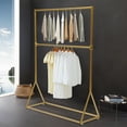 thumbnail image 1 of Mkyiongou Freestanding Metal Garment Rack Clothes Hanger Stand Storage Holder Organizer US, 1 of 10