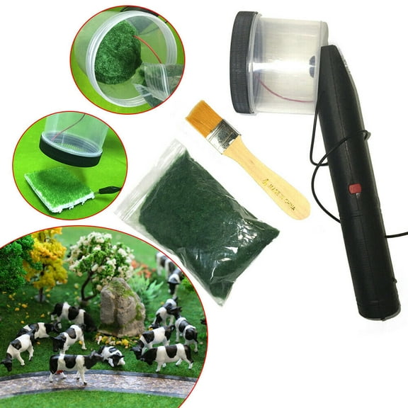 Mkyiongou Portable Flocking Static Grass Applicator Handheld Scenery Modelling Plant Tool