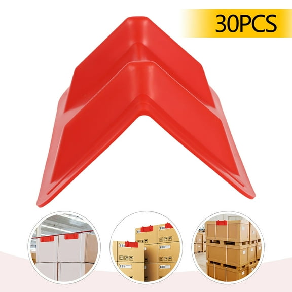 Mkyiongou Red 30-Pack Tiedown Corner Protector,Edge Protectors Flatbed,Protects Cargo