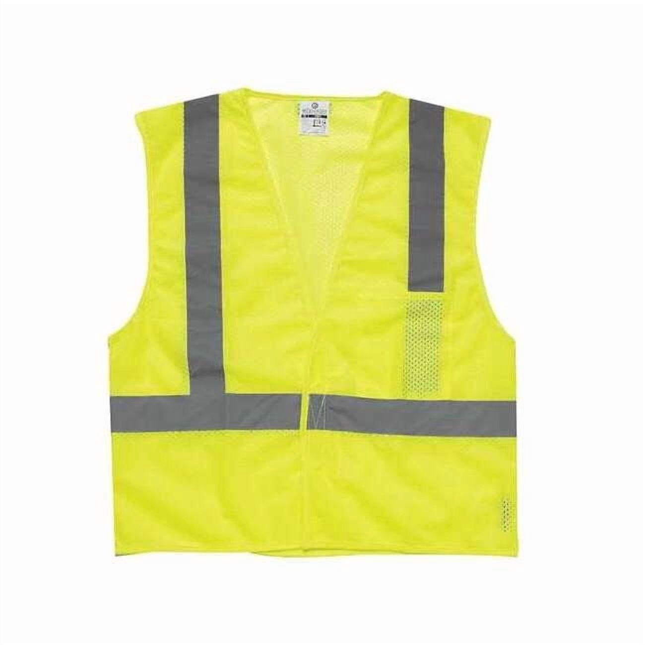 3XL Class 2 High Visibility Vest, Lime 1083-3X
