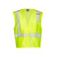 thumbnail image 1 of Ml Kishigo B65229175 Single Pocket Zipper Mesh Vest, Lime - Large, 1 of 4