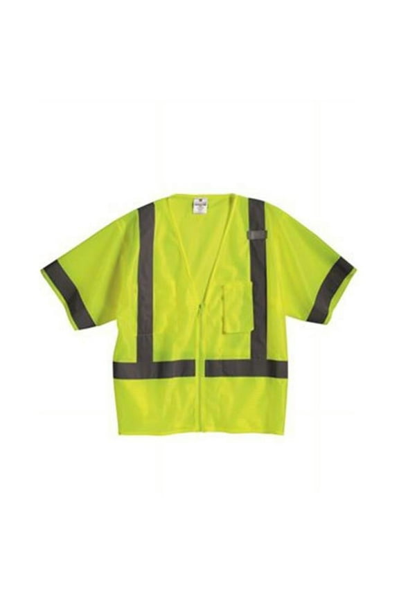 Ml Kishigo B87329176 Class 3 Economy Vest, Lime - Extra Large