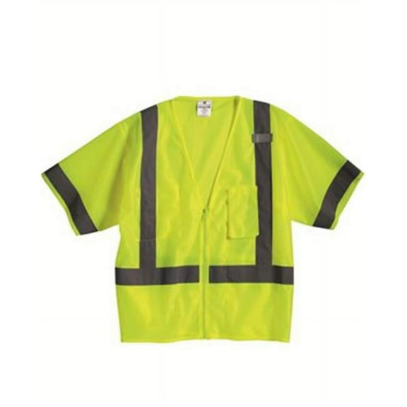 Ml Kishigo B87329177 Class 3 Economy Vest, Lime - 2XL