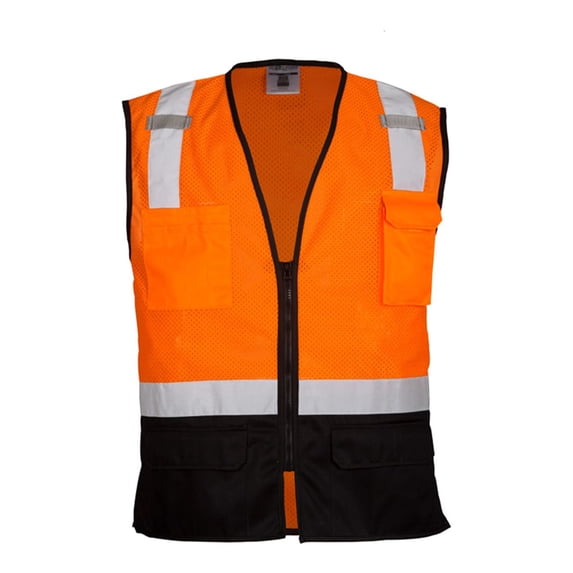 Kishigo Black Bottom Mesh Class 2 Vest