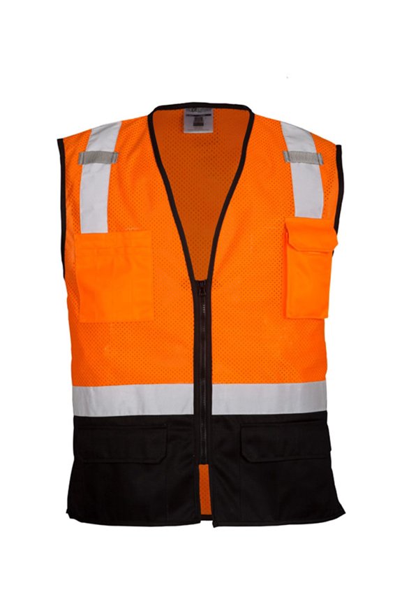 Black Bottom Mesh Class 2 Vest