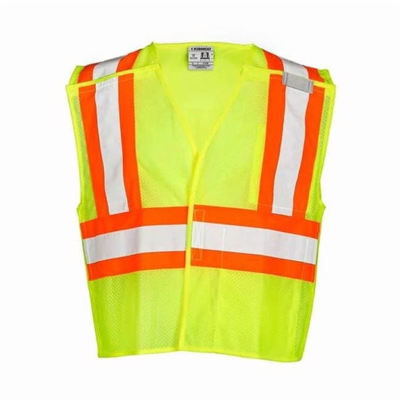 Kishigo Breakaway Hi Vis Vest,Class 2,L,Lime 1174-L