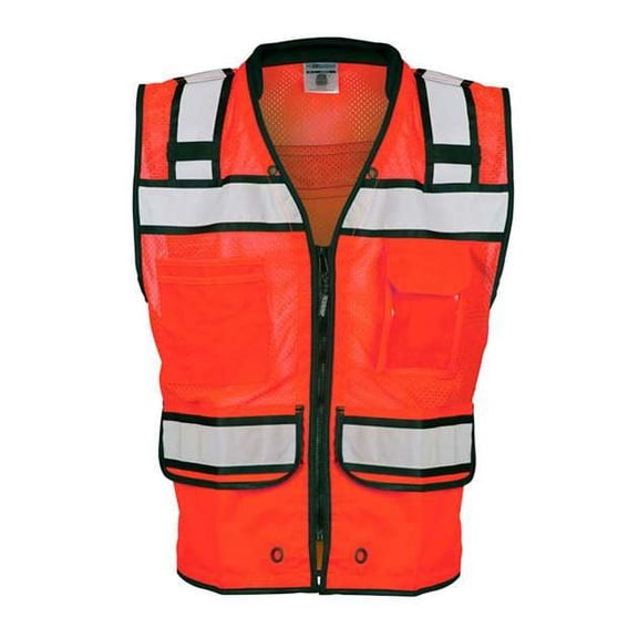 ML Kishigo - High Performance Surveyors Vest - Color - Fluorescent Red (S5704) - Size - L