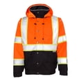 thumbnail image 1 of Kishigo Hi-Vis Bomber Jacket, Polyester, Class 3 Type R, Orange/Black, M JS120-M, 1 of 5