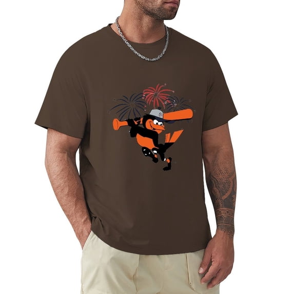 Mlbba Baseball Team Balti-more Orioles Balti-more Maryland Unisex T-shirt Adults Fashion Breathable Shorts Sleeves Crew Neck Shirts Light Sportshirts