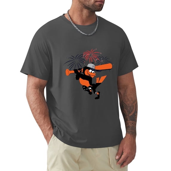 Mlbba Baseball Team Balti-more Orioles Balti-more Maryland Unisex T-shirt Adults Fashion Breathable Shorts Sleeves Crew Neck Shirts Light Sportshirts