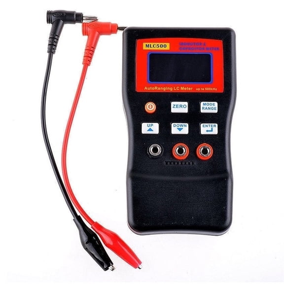 Mlc500 500Khz High Precision Digital Display Automatic Range Inductance And Capacitance Meters Tester English Manual USB PC Prog