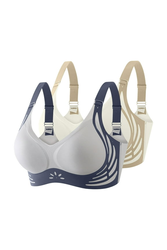 2 Pack Push Up Bras for Women Seamless Comfortable Wireless Bra 2026 Everyday Wear No Underwire Tshirt Bras for Women