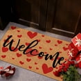 thumbnail image 1 of Mlkoz Bath Mat, Valentines Day Welcome Doormat Red And P-ink Heart Sweet Rug Loves Indoor Outdoor Entrance Home Front Porch Rugs Heart, Women Gifts, 1 of 7